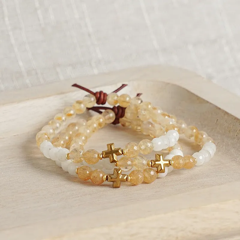 Faith Over Fear Bracelet - Gold | A Mini Meaningful Bracelet