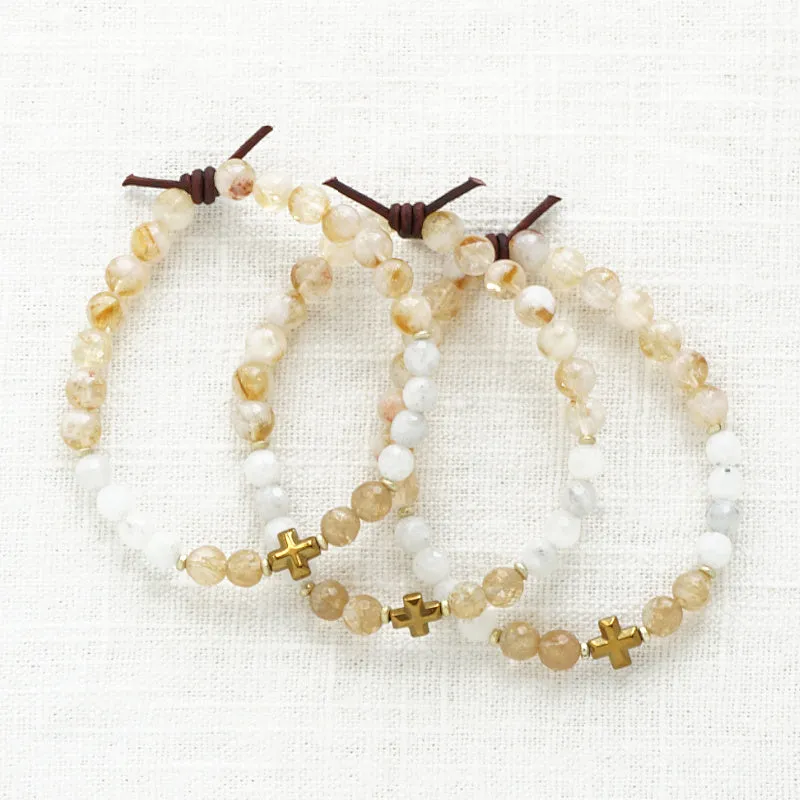 Faith Over Fear Bracelet - Gold | A Mini Meaningful Bracelet