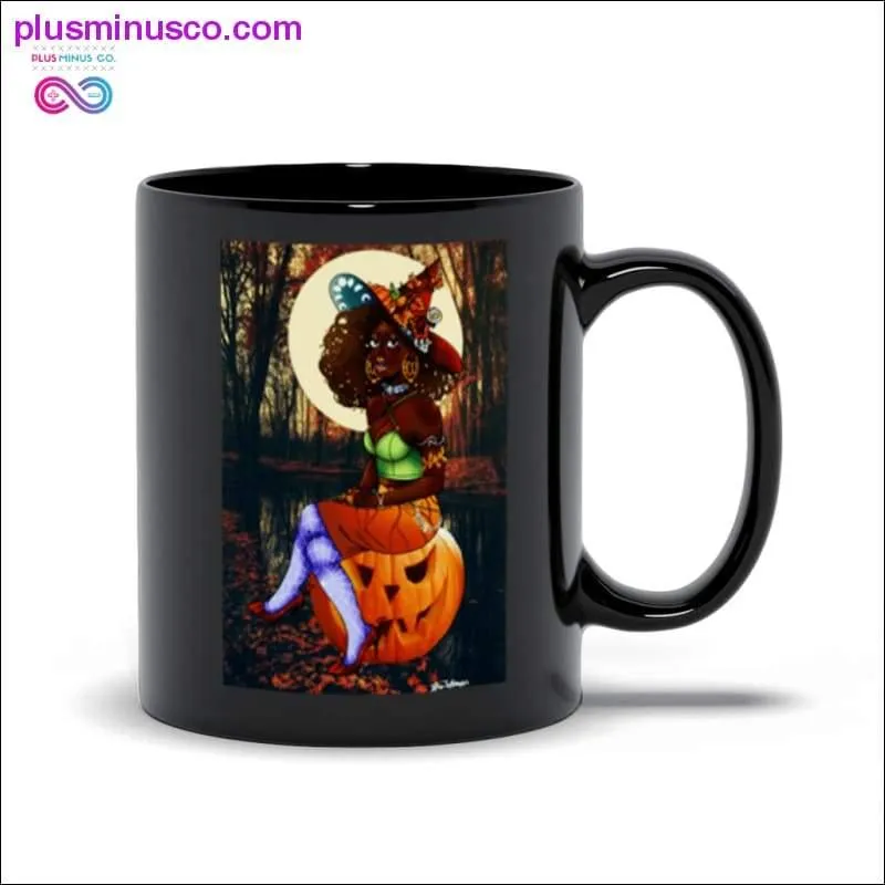 first day of October Black Mugs