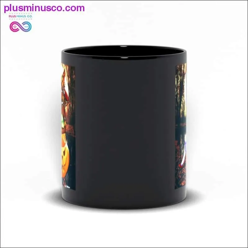 first day of October Black Mugs
