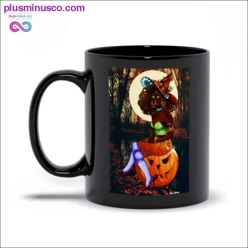 first day of October Black Mugs