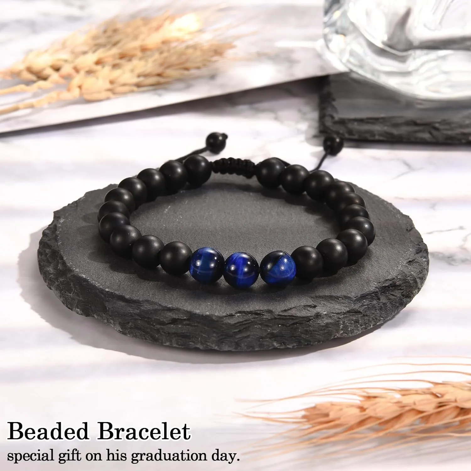 Graduation Gifts for Him Boys Men 2025 High School/Kindergarten/Preschool/ 5th 6th 8th Grade/College/Master Degree/Middle School Graduation Gifts Bracelet for Son Grandson Nephew Boyfriend Friend