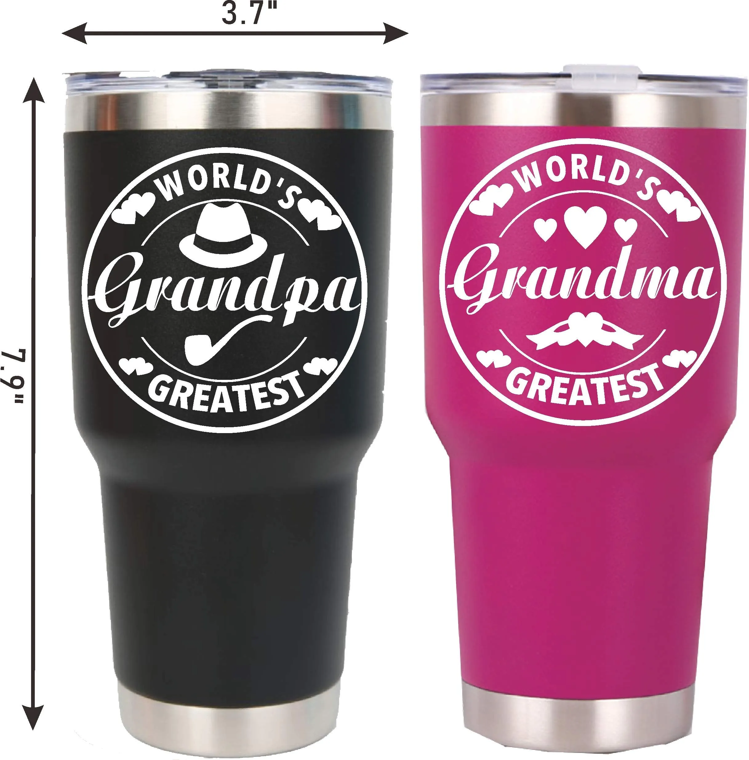 Grandparents Mugs Set, Good Gifts for Grandparents, Gifts for Grandma and Grandpa, Grandma