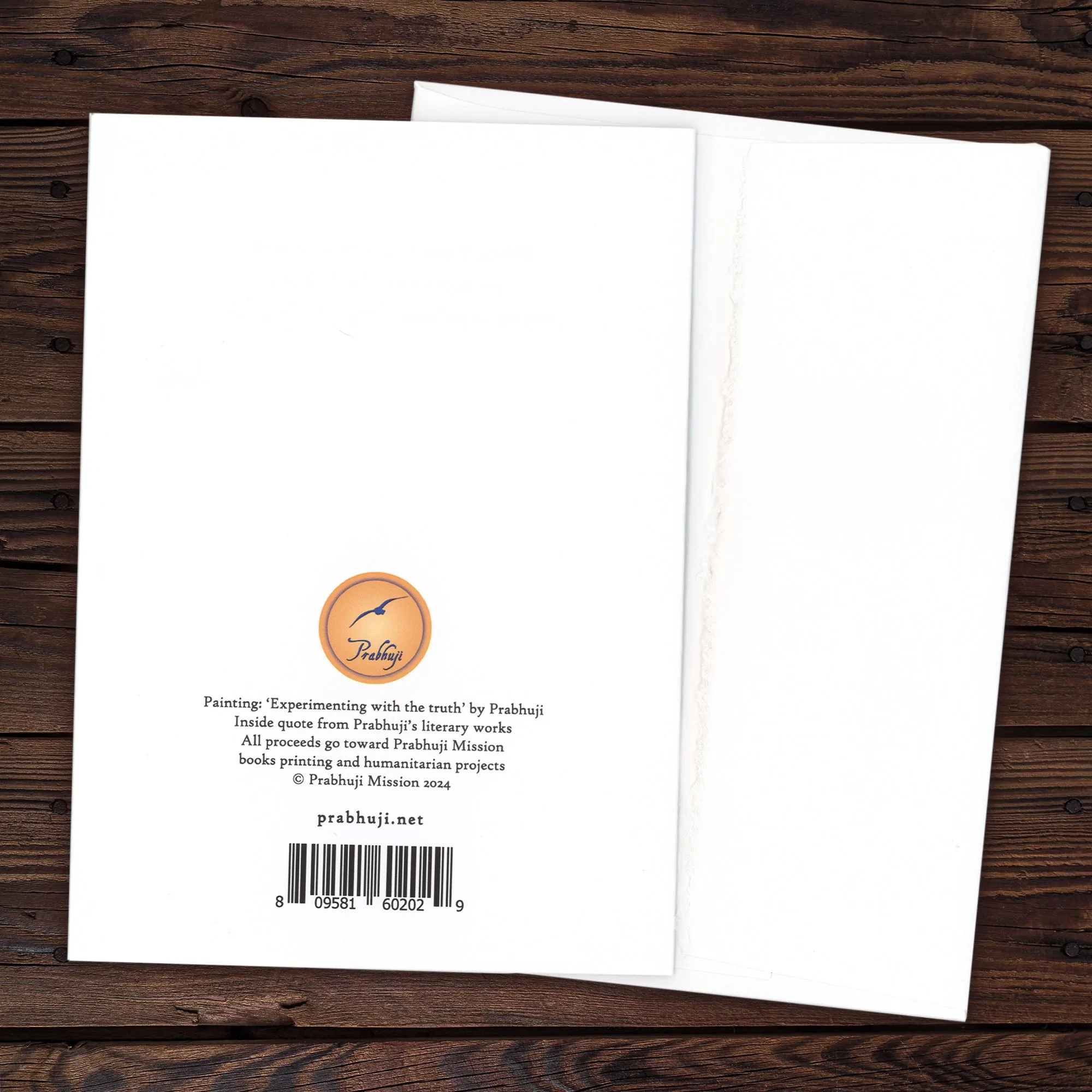 Greeting Card - Prabhuji's quote - 'Being human is not an obstacle...' - 7"x5"