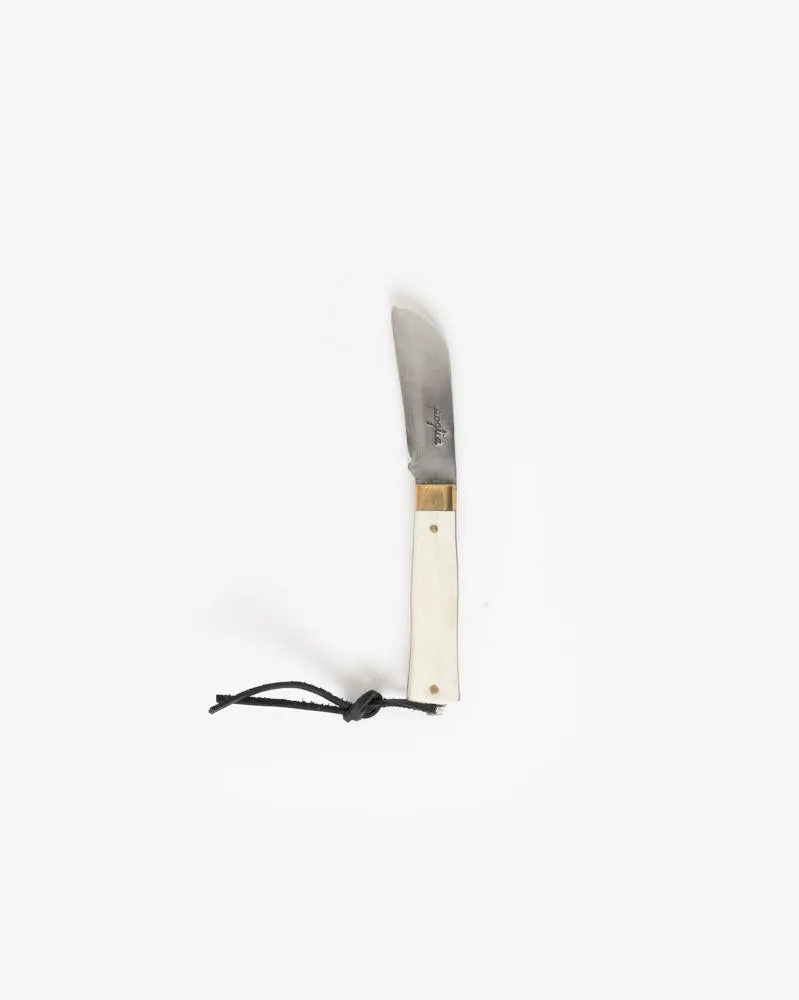 Hand Crafted Pocket Knife in Solid Bone
