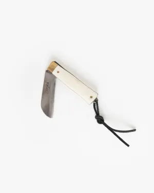 Hand Crafted Pocket Knife in Solid Bone