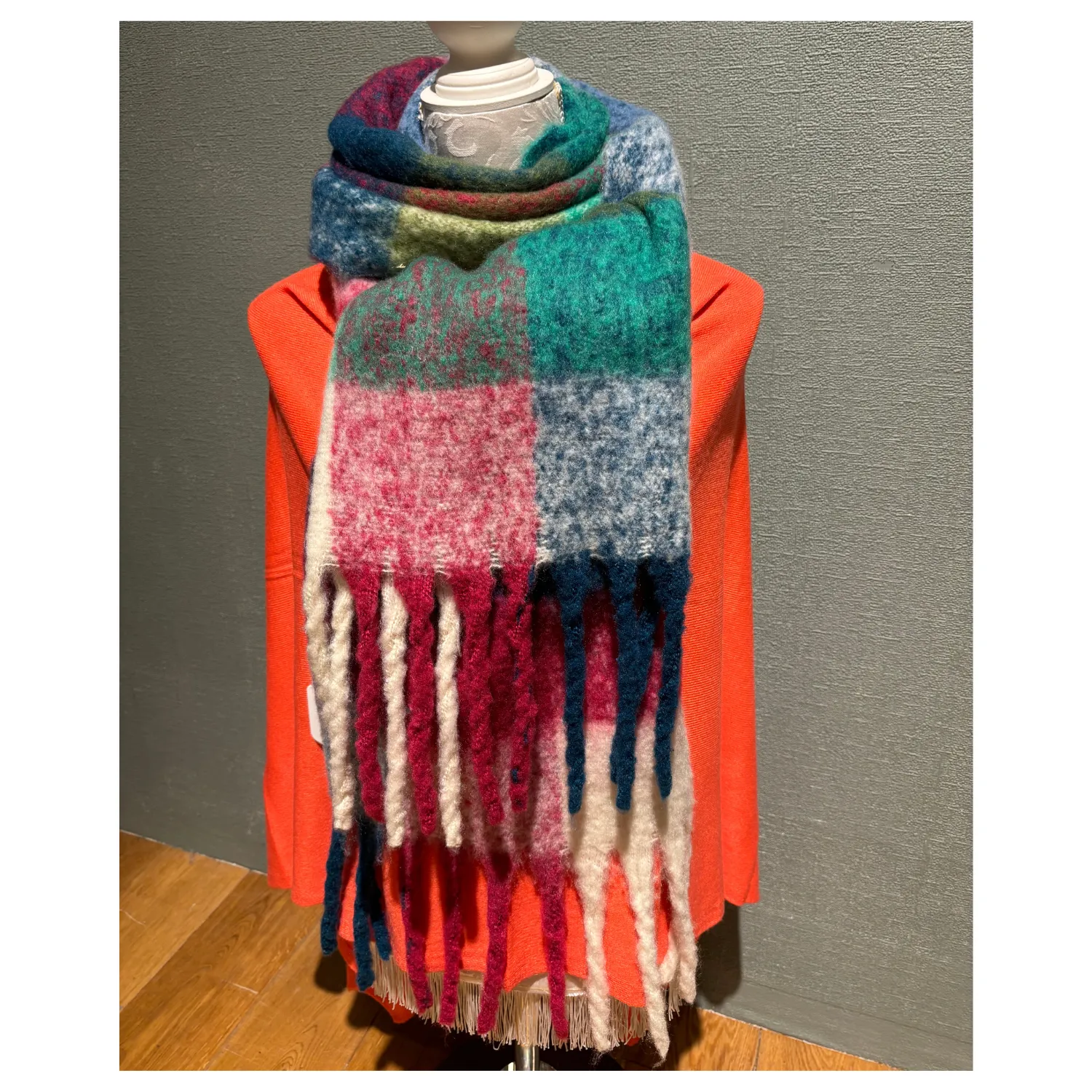 Heavy Bright Multi Color Scarf