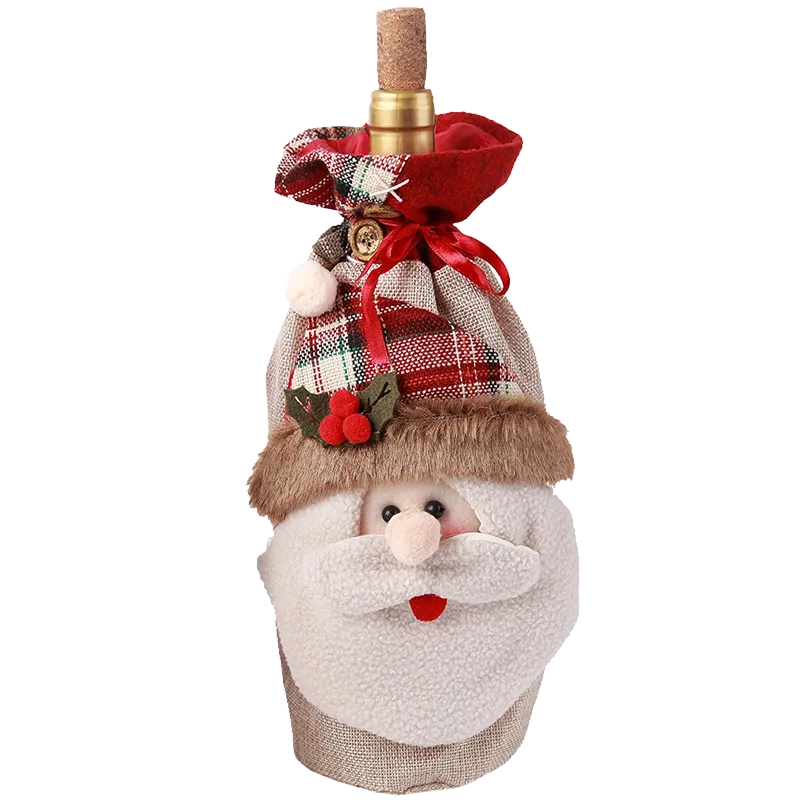 hiLISS 2pcs Snowman Santa Claus Christmas Candy Bag Home Gift Decor