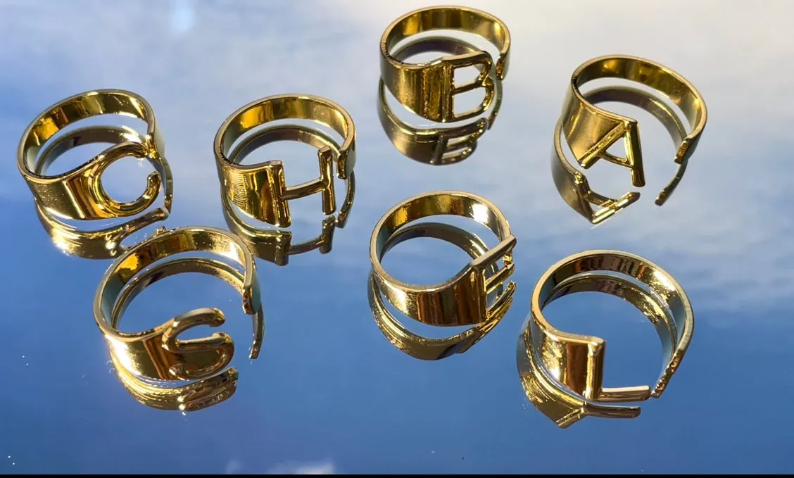 Initials Letter Ring