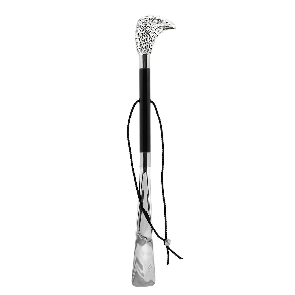 Italian Luxury: Hawk Shoehorn, Crafted in Elegant 925r Silver