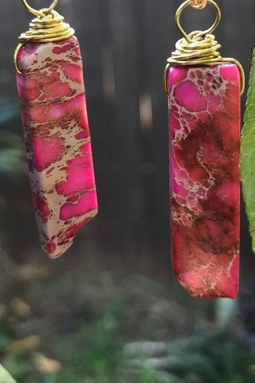 Jasper Cuff Gem Stone Bracelet By Etymology Jewelry