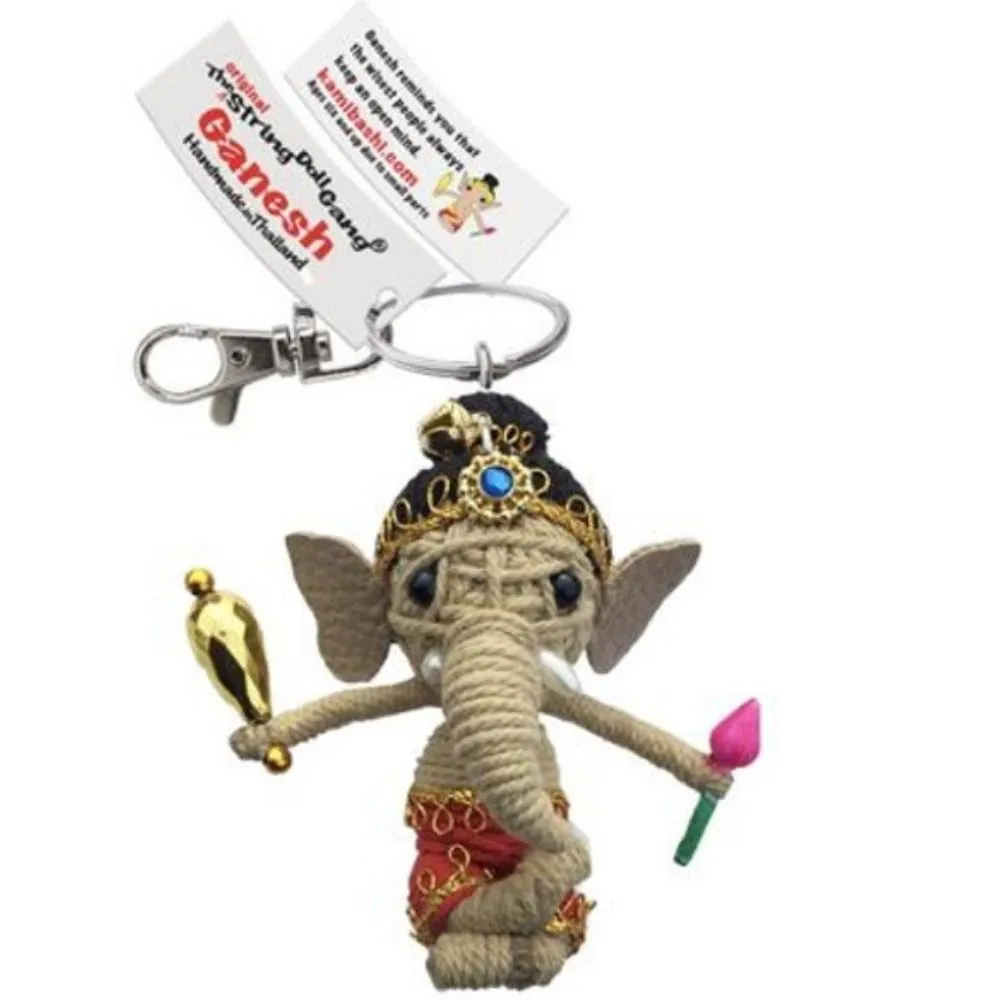 Kamibashi String Doll Keychain - Ganesh