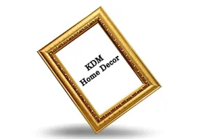 KDM HOME DECOR Photo frame 10x15 inch Golden Color Wall Hanging/wall Decoration