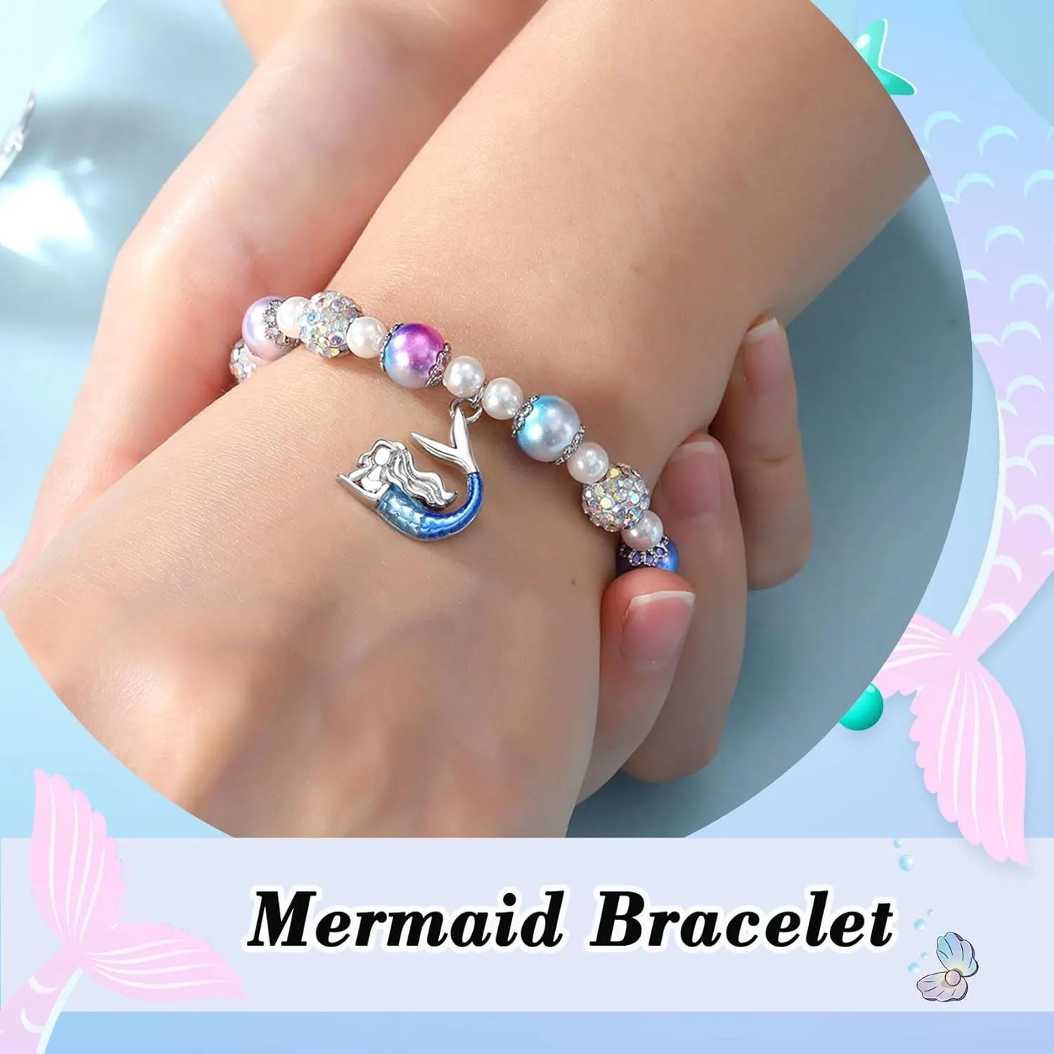 Mermaid Gifts for Girls Graduation Birthday Christmas Bracelets for Girls Daughter Granddaughter Niece
