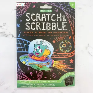 Mini Scratch and Scribble Art Kit: Wacky Universe by OOLY