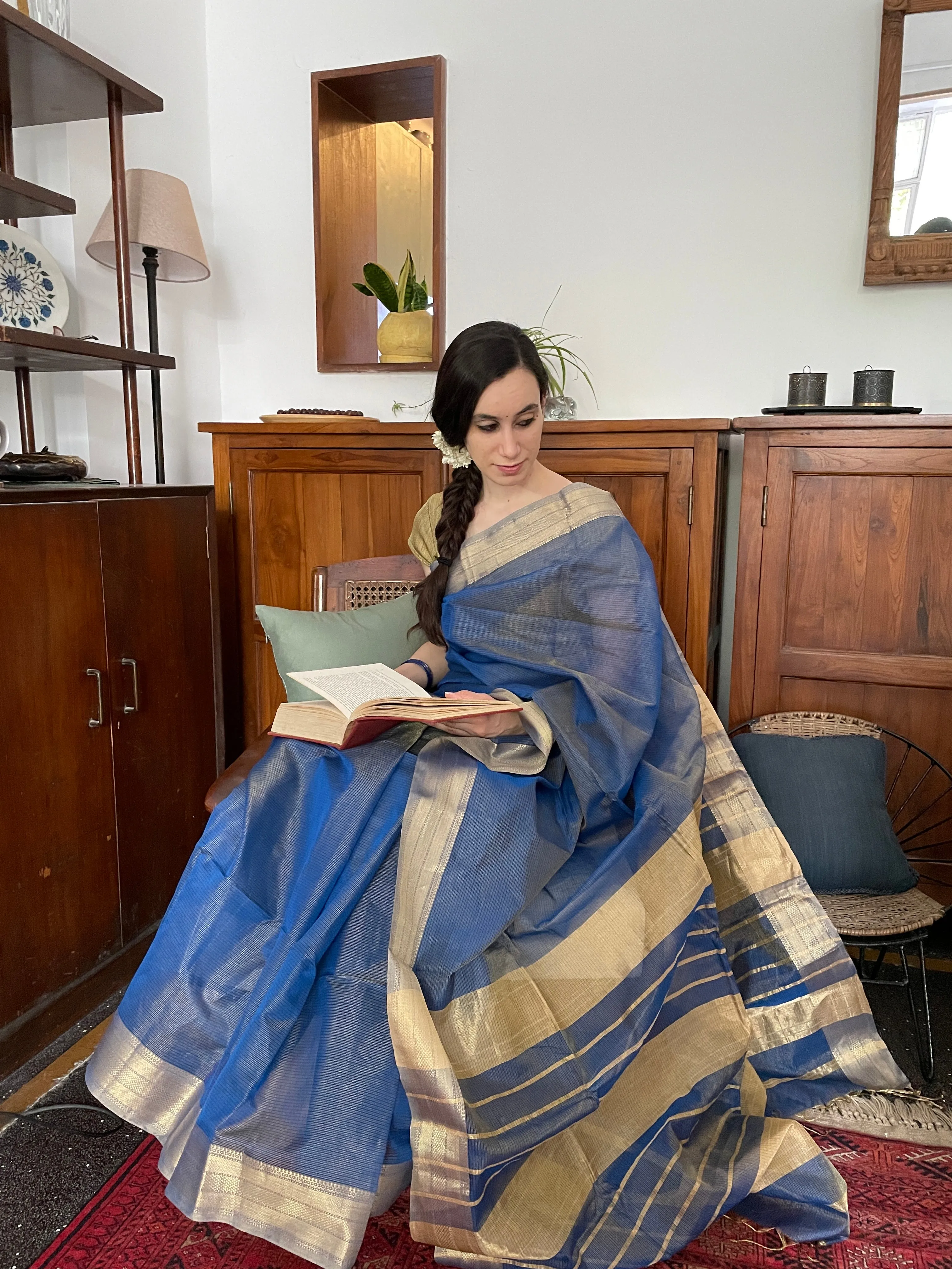Nazanin Cotton Silk Saree (Final Sale)