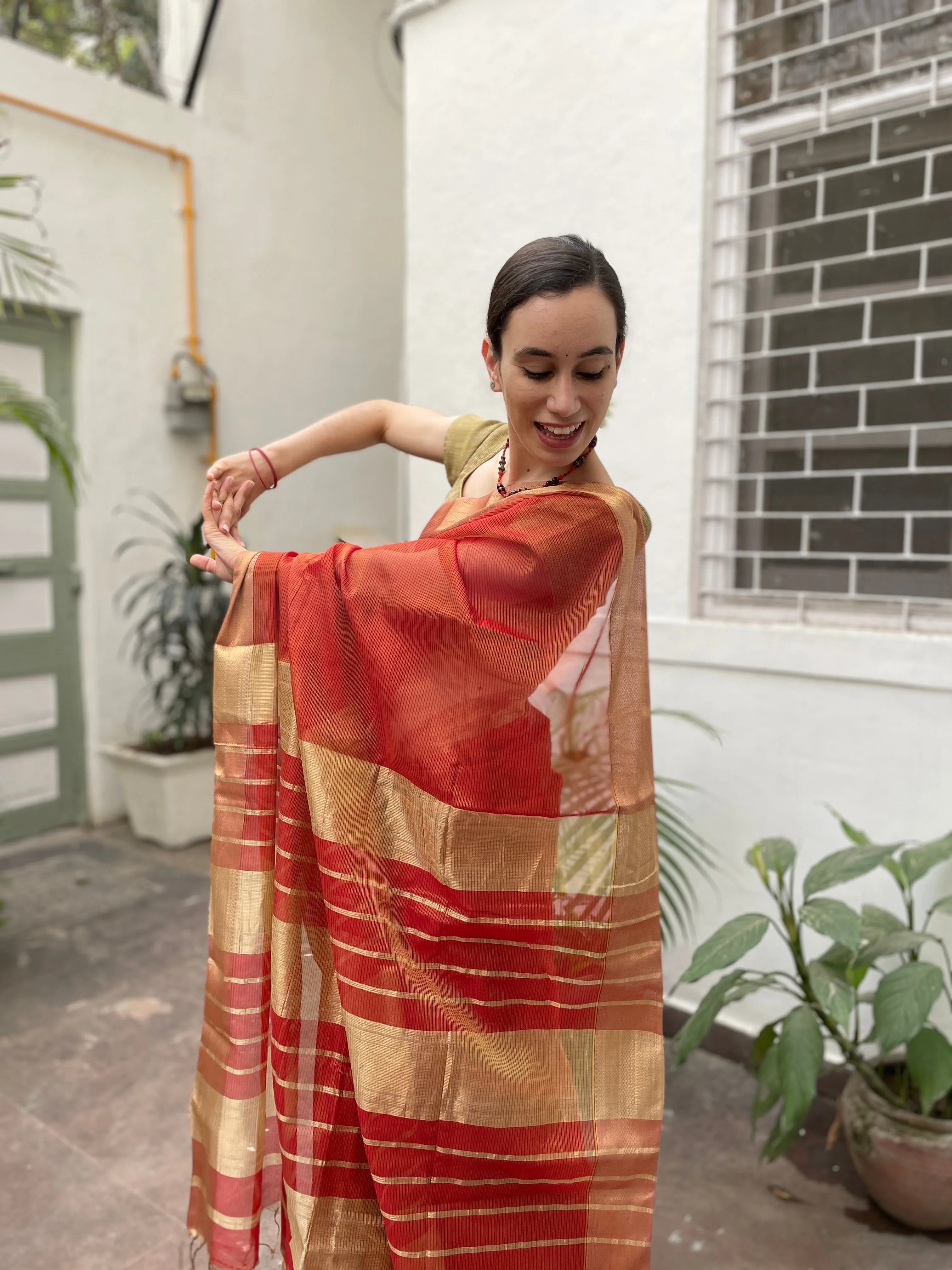 Nazanin Cotton Silk Saree (Final Sale)