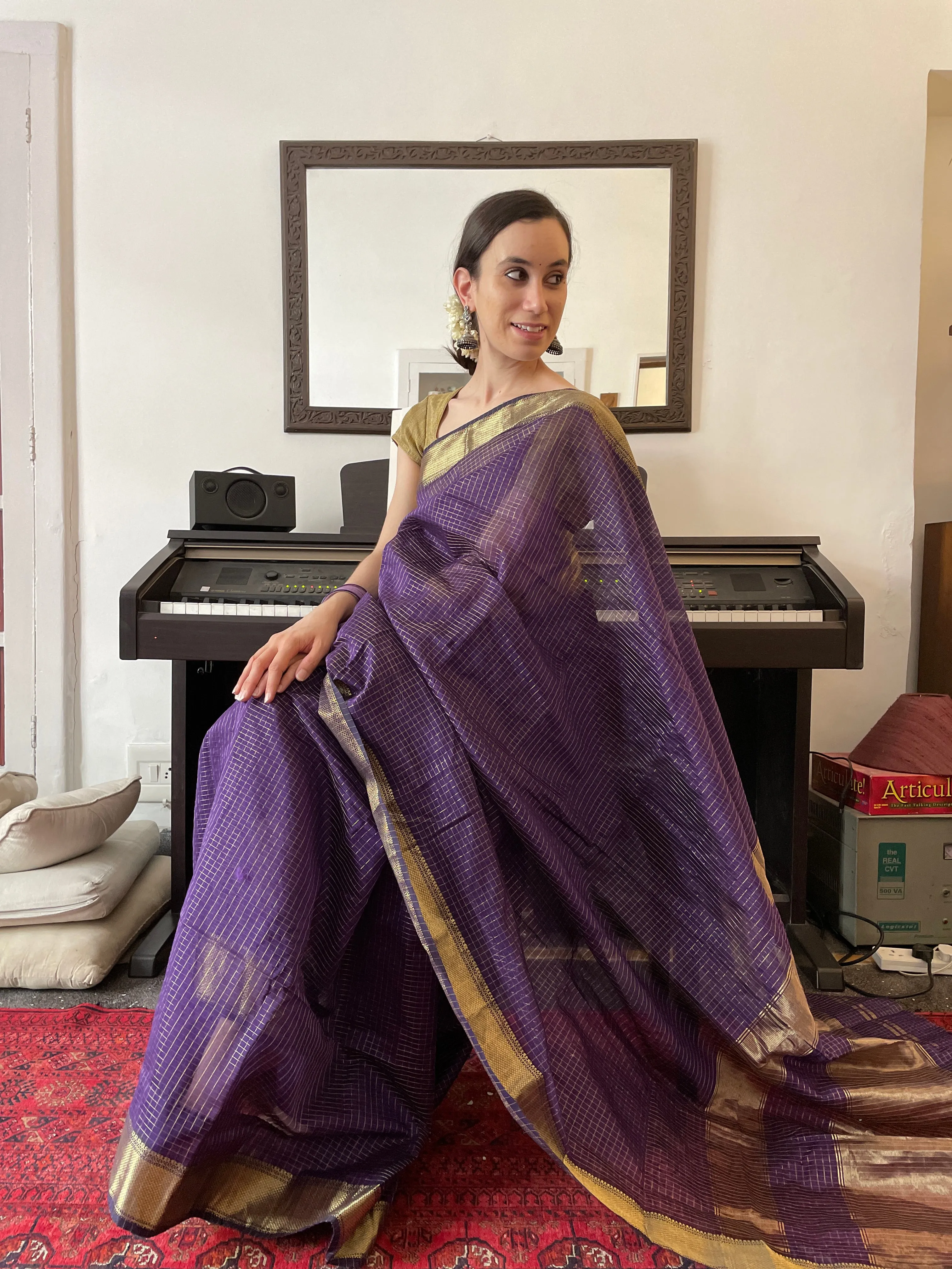 Nazanin Cotton Silk Saree (Final Sale)