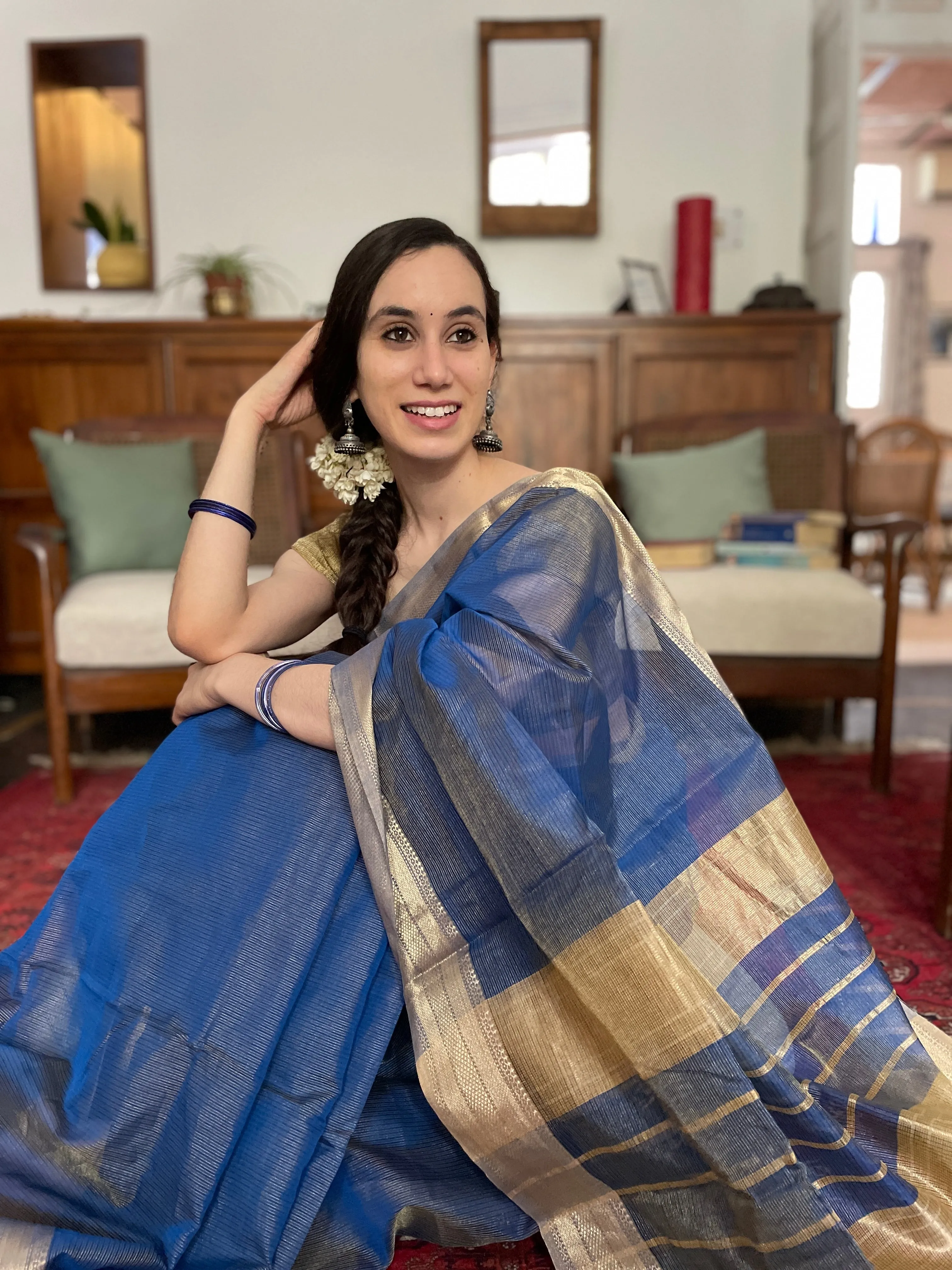 Nazanin Cotton Silk Saree (Final Sale)