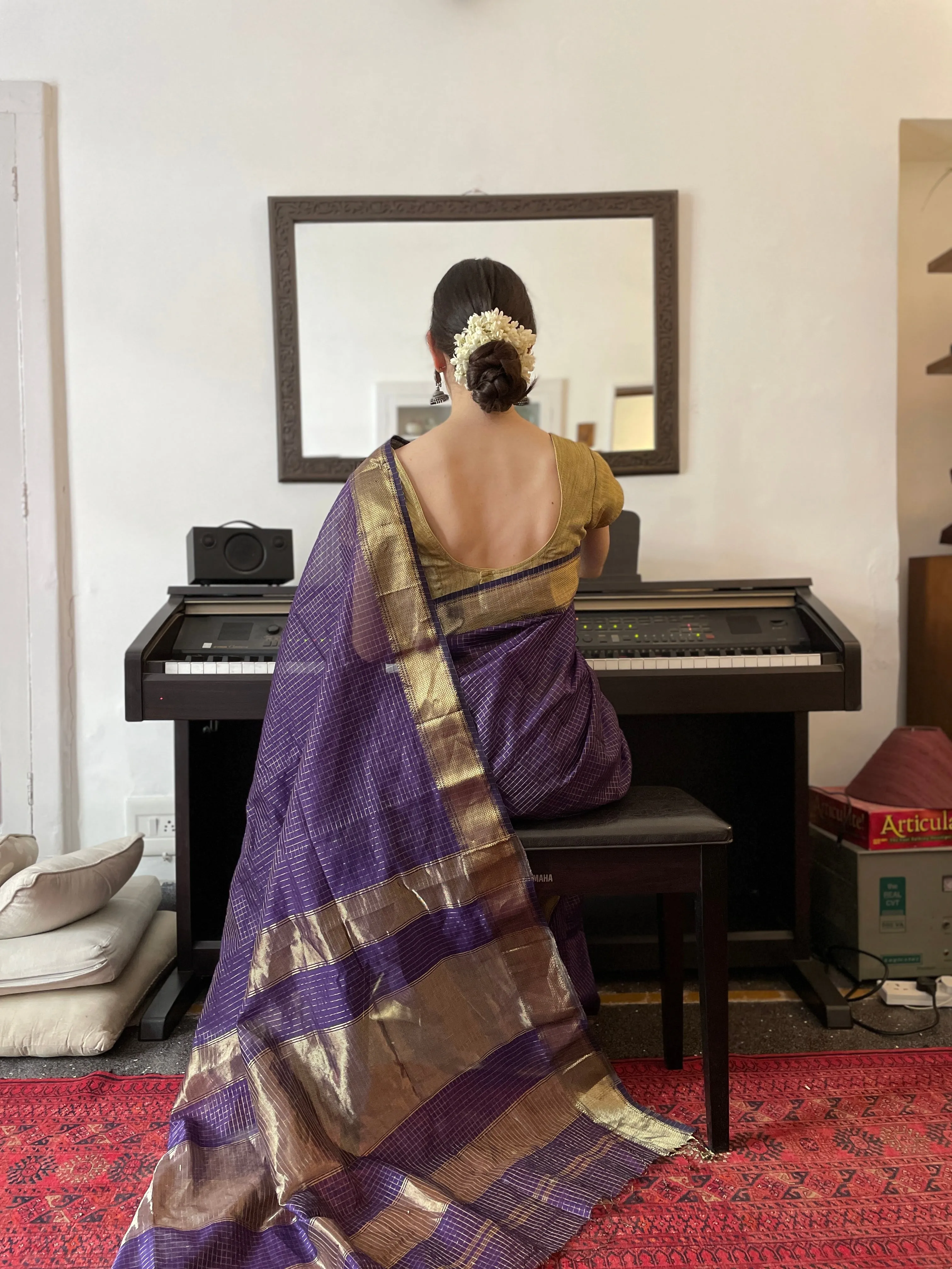 Nazanin Cotton Silk Saree (Final Sale)