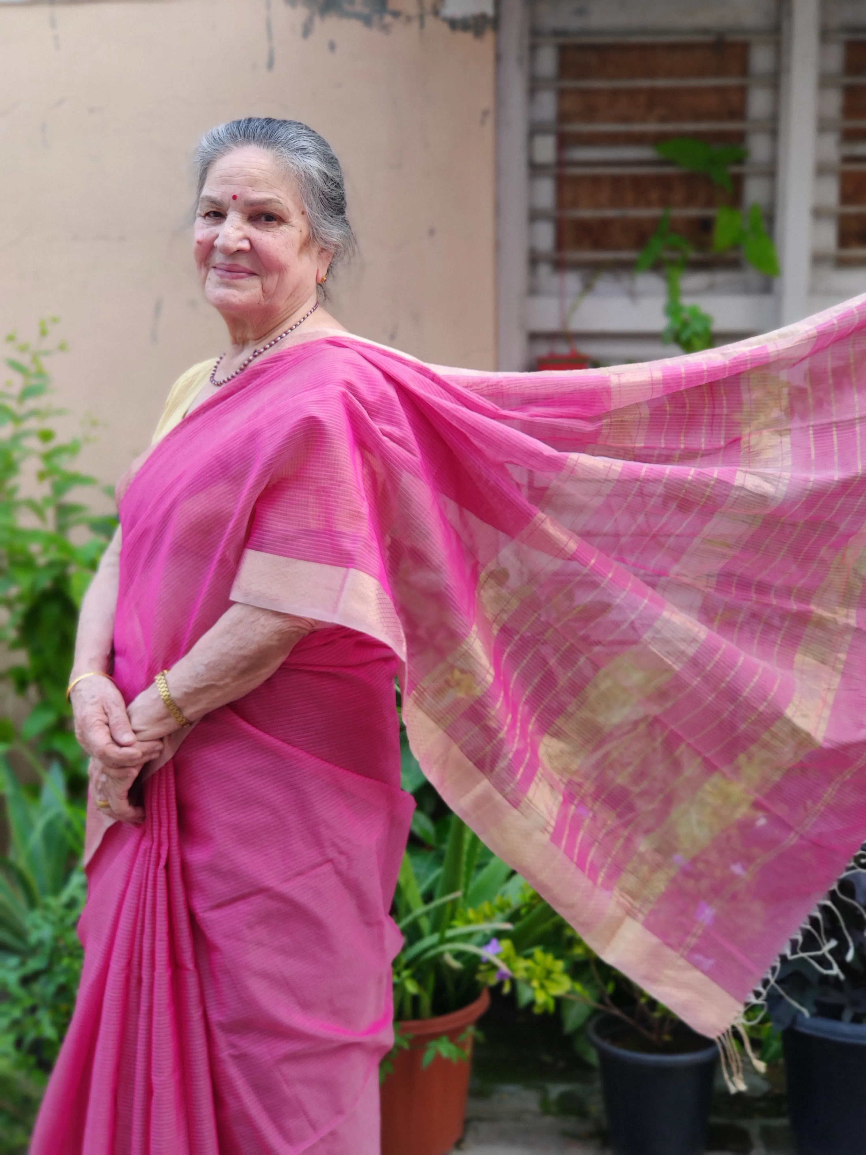 Nazanin Cotton Silk Saree (Final Sale)