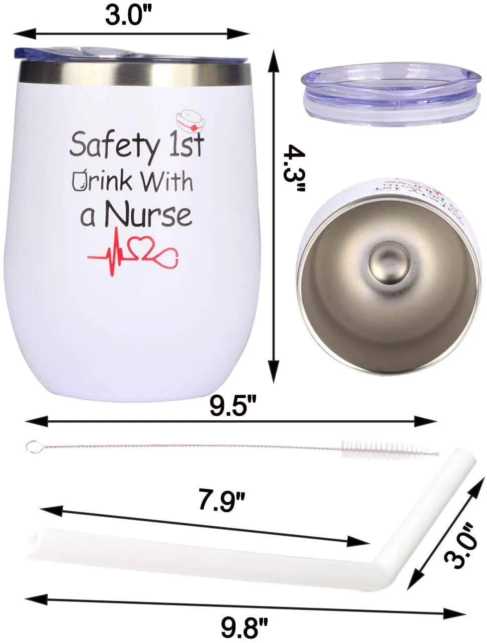 Nurse Gifts For Women, Nursing Gifts, Nurse Gifts, Safety First Drink With A Nurse, Gifts