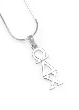 Omega Delta Chi Sterling Silver Lavaliere Pendant