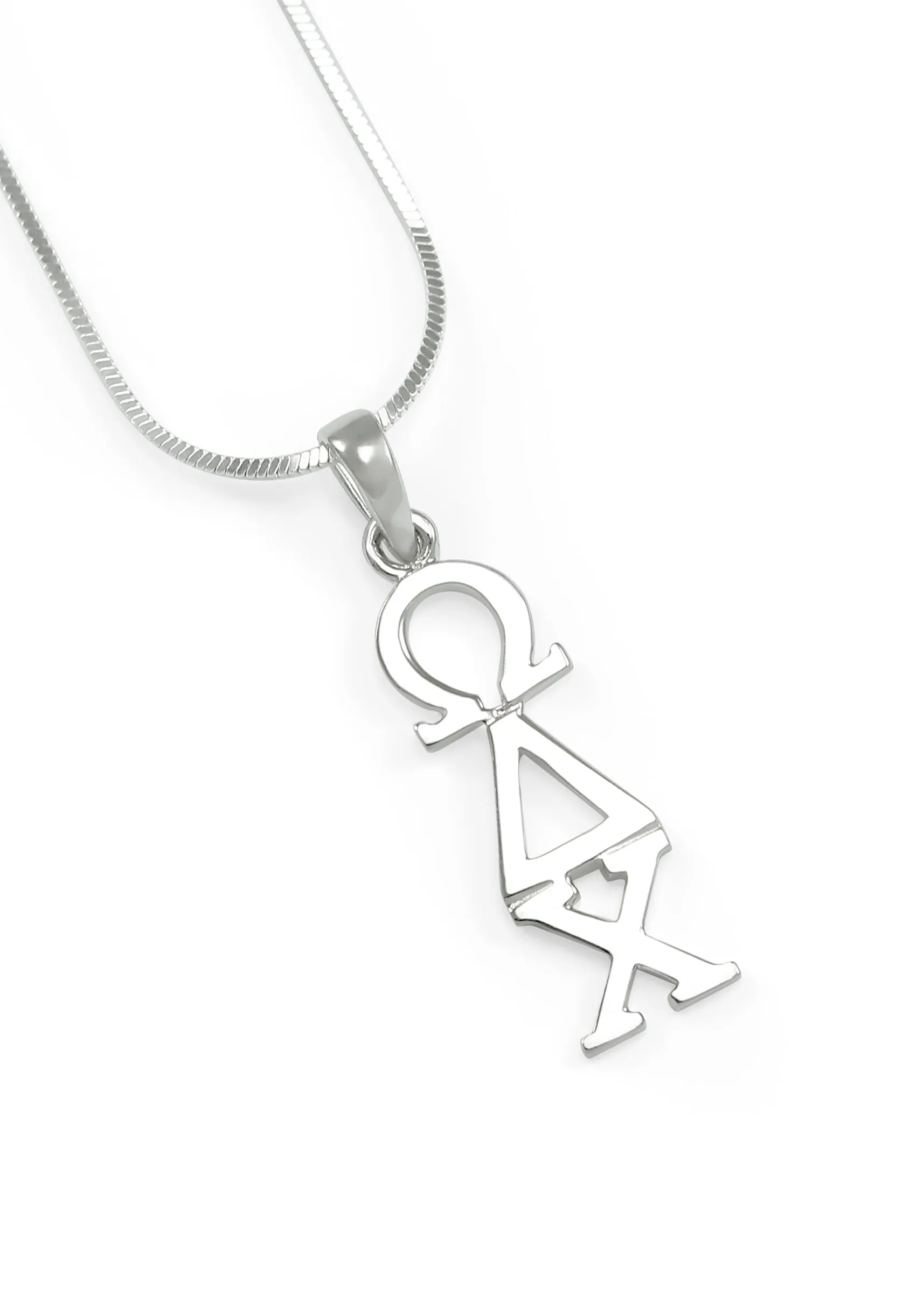 Omega Delta Chi Sterling Silver Lavaliere Pendant