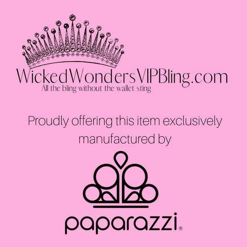 On the Prowl Dark Pink Necklace