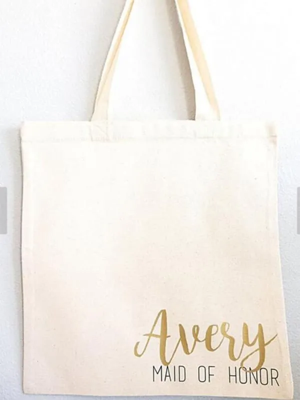 Personalized Bridesmaid Names Wedding Gift Bags  | Bridelily