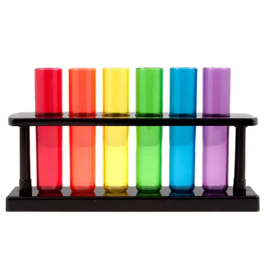 Plastic Test Tube Rack with 6 Acetate Shooters