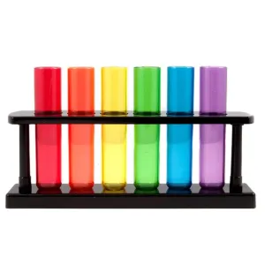 Plastic Test Tube Rack with 6 Acetate Shooters