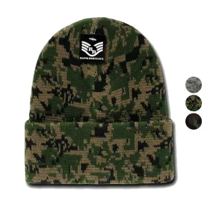 Rapid Dominance Military Camouflage Cuffed Beanies Knit Winter Watch Caps Hats