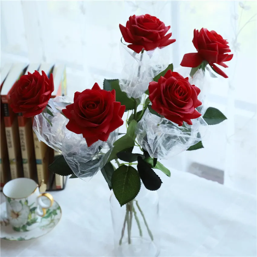 Real Touch Flowers Realistic Roses 20pcs