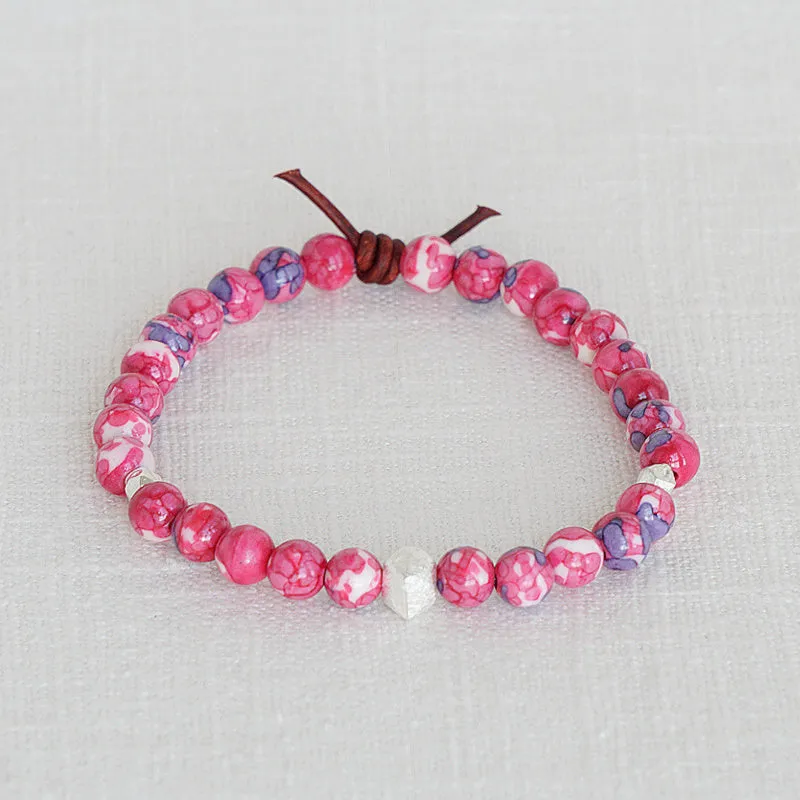 Red Jade Affirmation Mini Bracelet | Choose your Affirmation