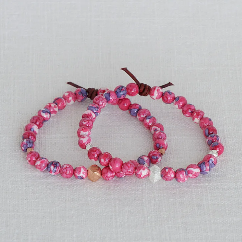 Red Jade Affirmation Mini Bracelet | Choose your Affirmation