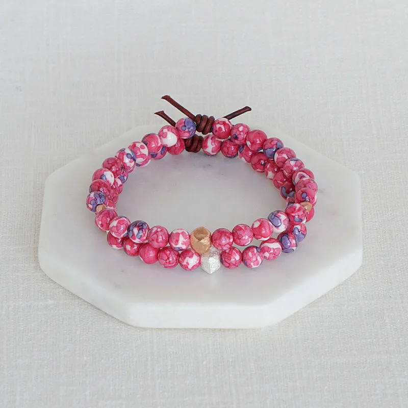 Red Jade Affirmation Mini Bracelet | Choose your Affirmation