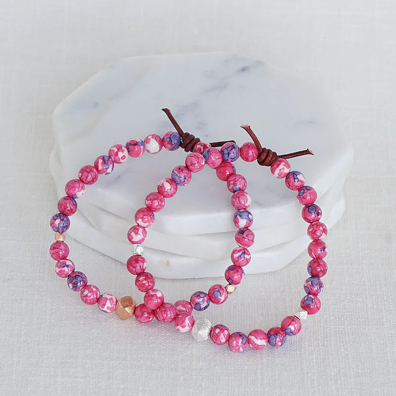 Red Jade Affirmation Mini Bracelet | Choose your Affirmation