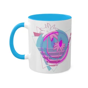 Retro Happy Spirit Happy Life Aesthetic Mug, Smile Face Mug, Trendy Coffee Mug, Tumblr Mug, Aesthetic Happy Life Gift, Aesthetic Mug