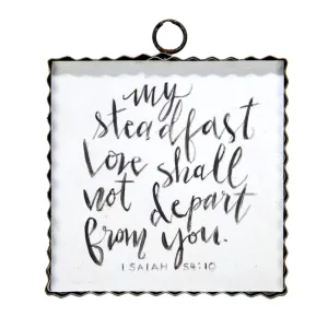 RTC Mini Gallery Charm - Isaiah 54:10