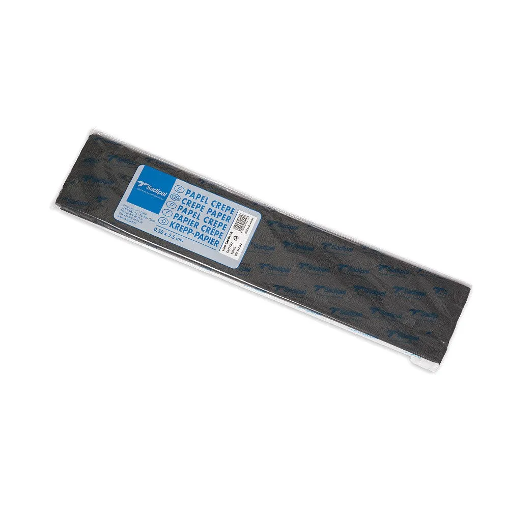 SADIPAL Crepe Paper Roll-32GMS-0.5x2.5m-Black