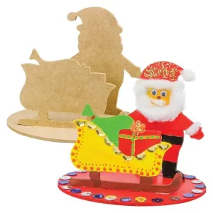 Santa Christmas Diorama Pack of 10
