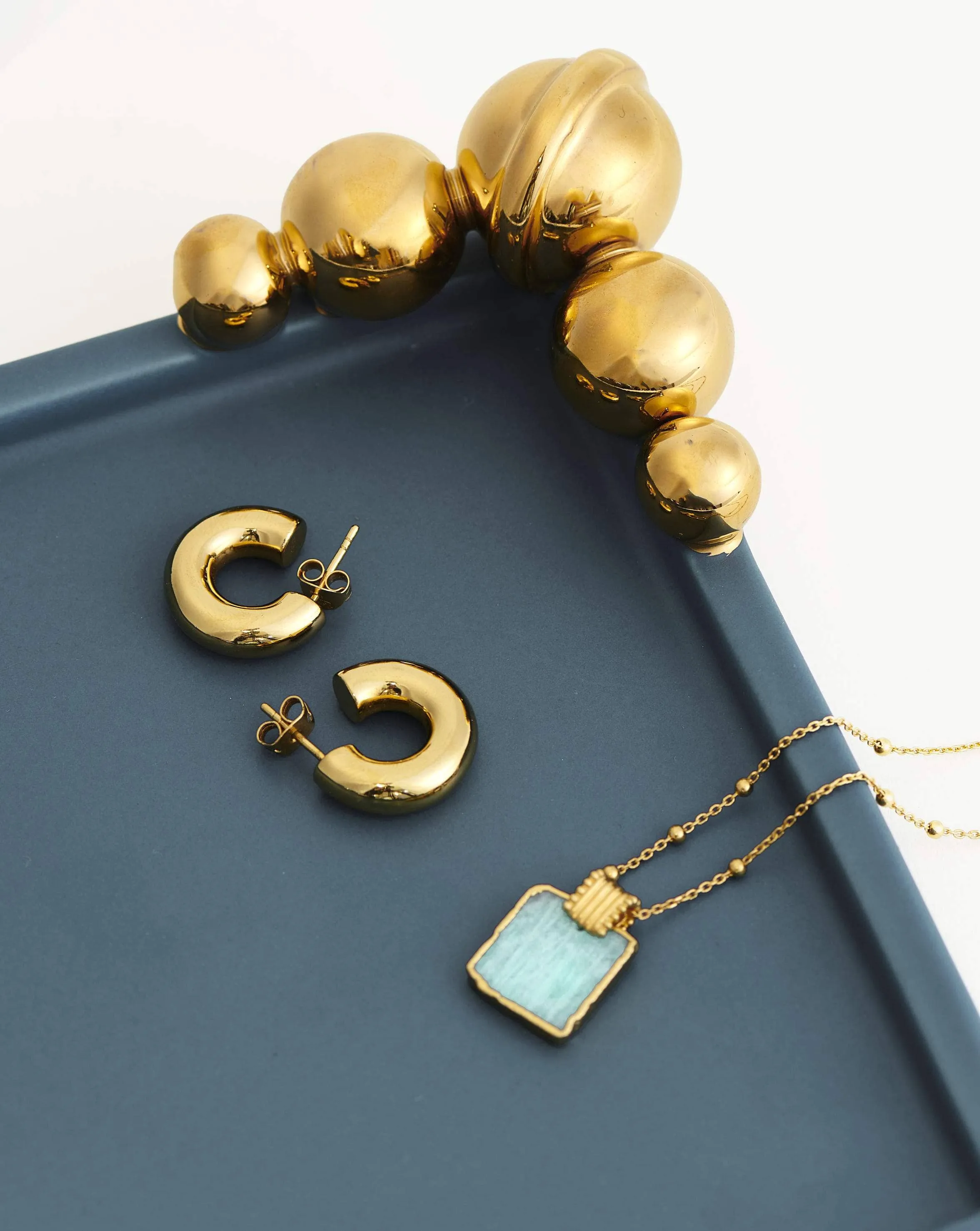 Spheres of Influence Ceramic Trinket Tray | Ceramic/Blue