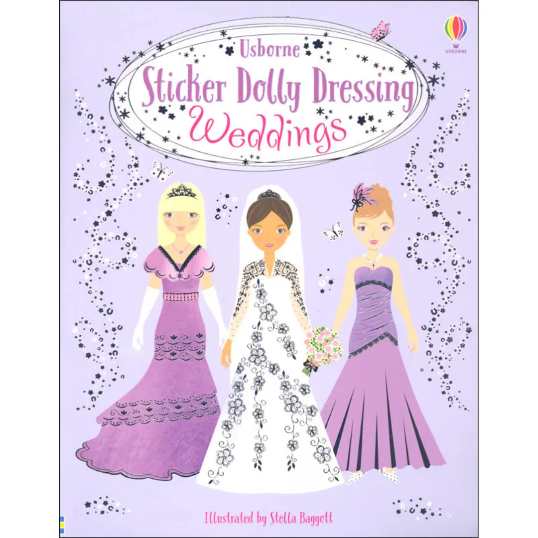Sticker Dolly Dressing Book Weddings