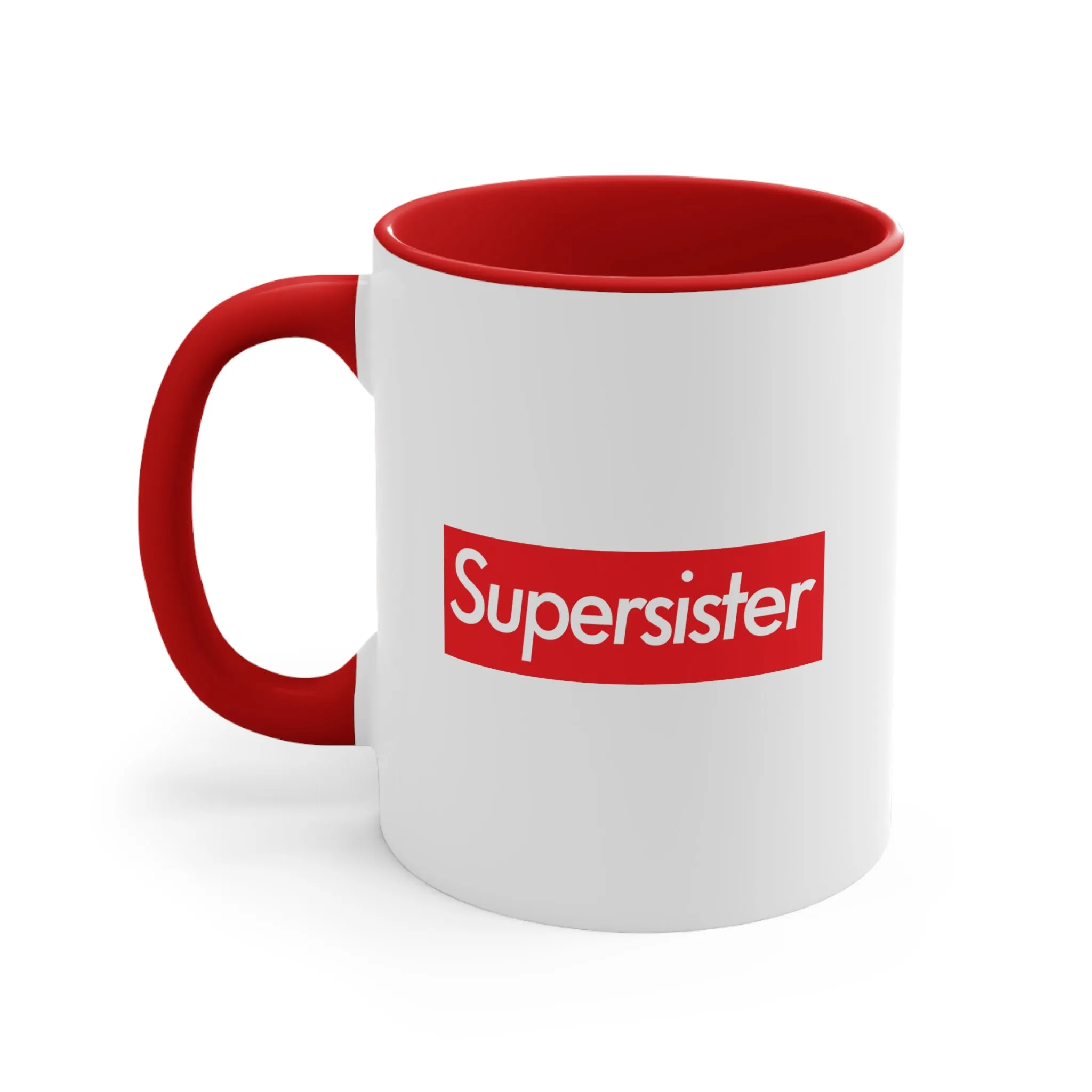 Supersister Accent Coffee Mug, 11oz super Inspired Funny Sister Sisters Appreciation Gift For Sis Thank You Thankful Birthday Christmas
