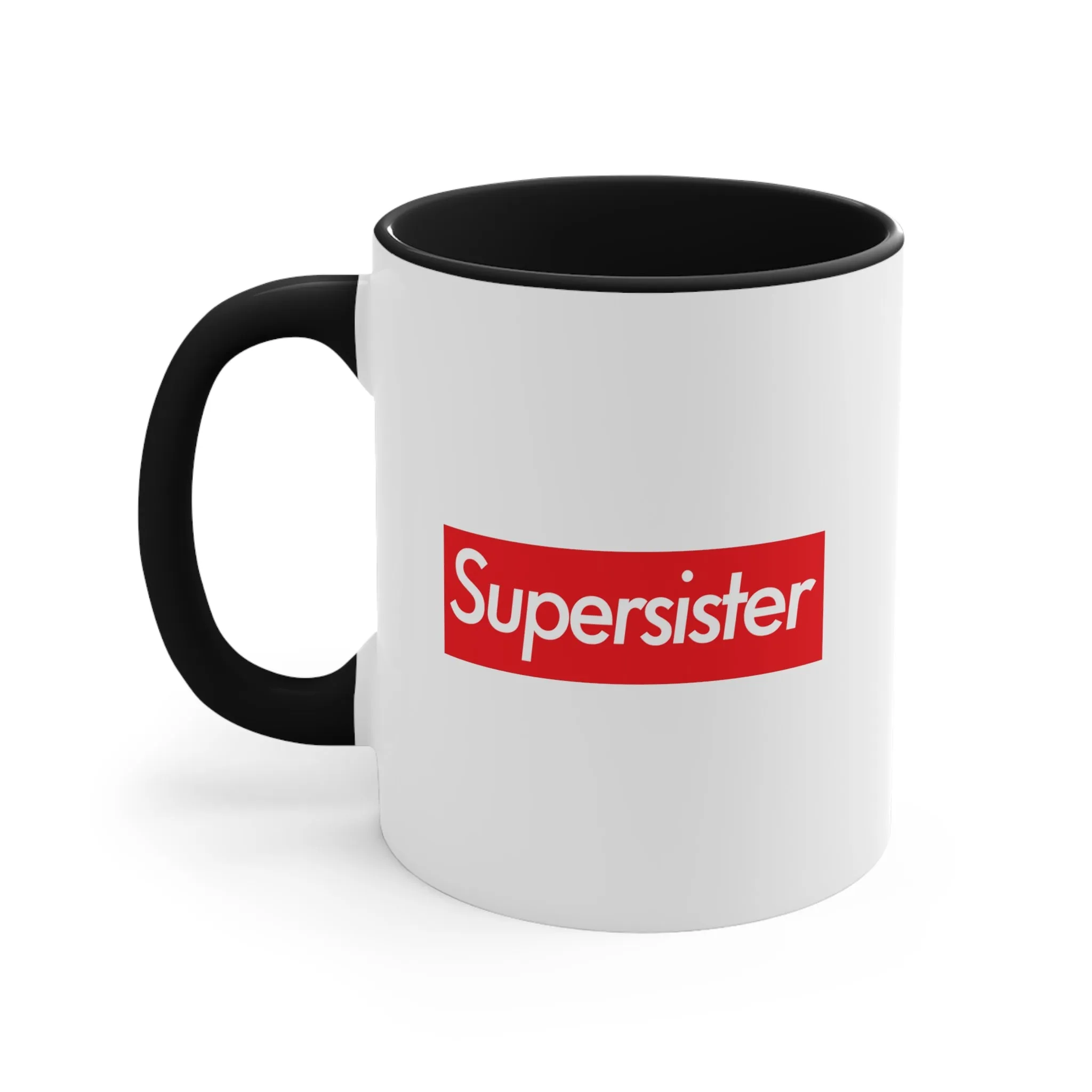 Supersister Accent Coffee Mug, 11oz super Inspired Funny Sister Sisters Appreciation Gift For Sis Thank You Thankful Birthday Christmas