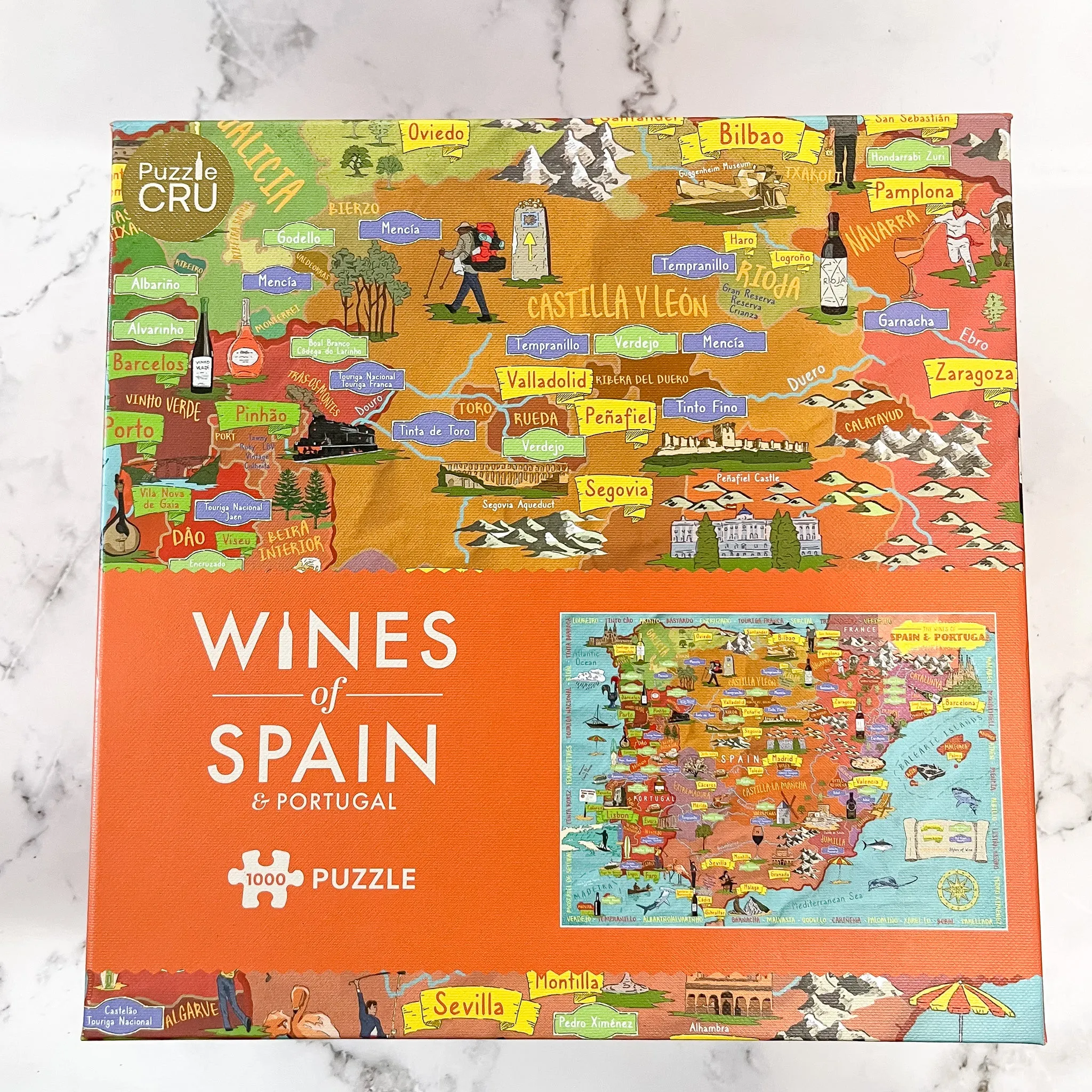 Wines Of Spain & Portugal Puzzle by Ginger Fox