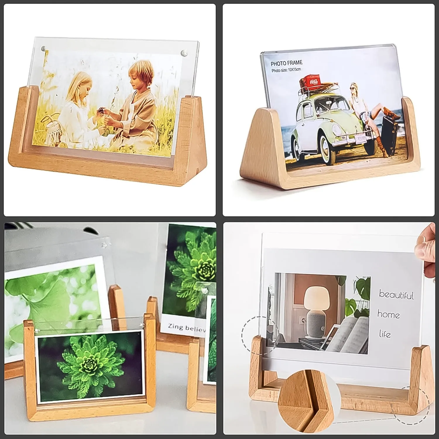 Wooden Picture Stand, Photo Frame Stand (1 Pc)