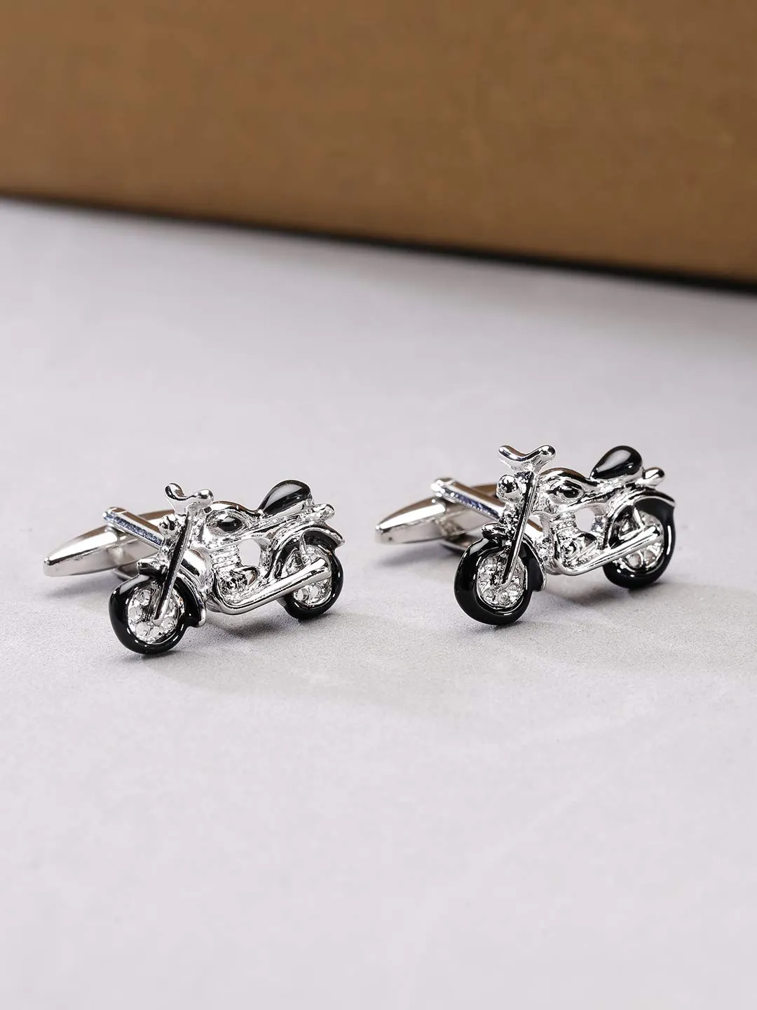 Yellow Chimes Exclusive Collection Stainless Steel Bullet Designer Cuff Links for Men