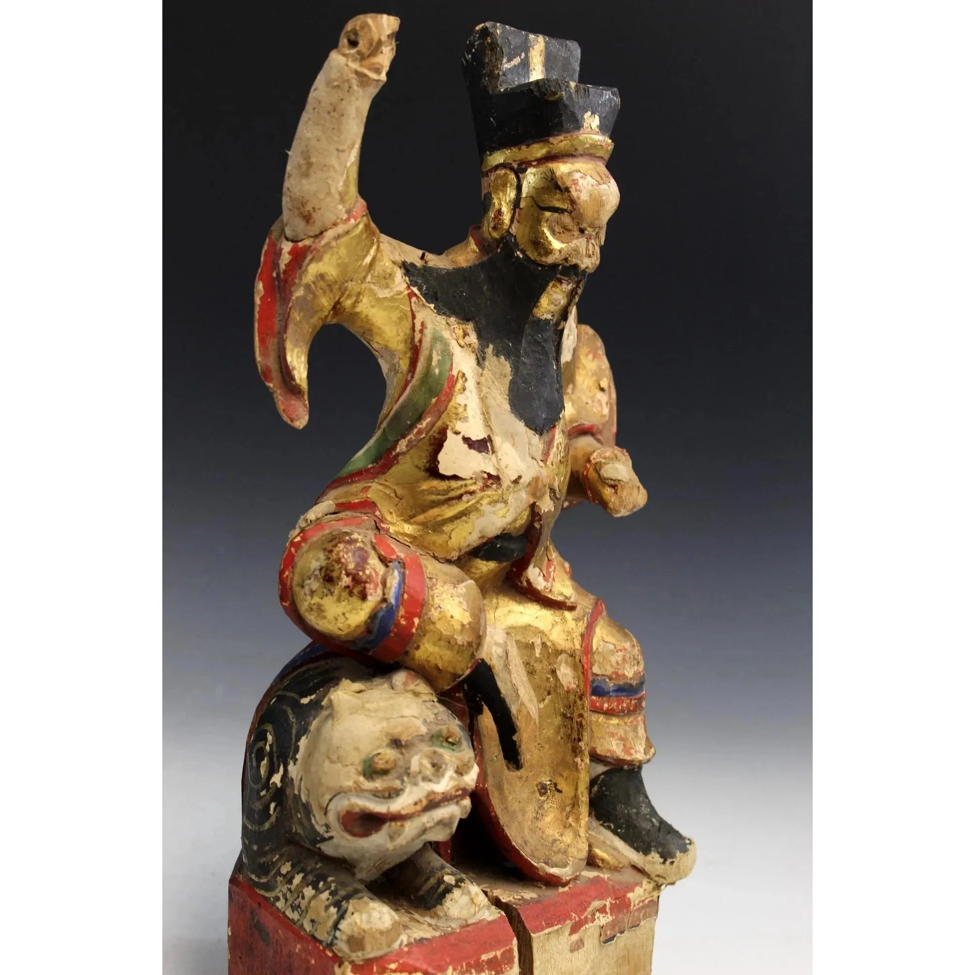 Zhongkui Wooden Statue, China